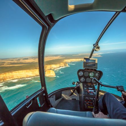 Closeup,Of,The,Helicopter,Cockpit,,During,Scenic,Flight,Over,The